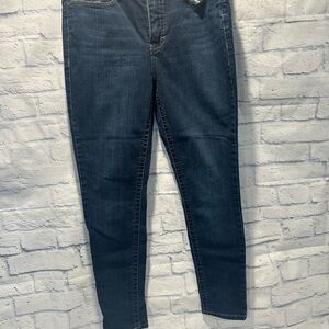 Seven7 High Rise Blue Jeans Classic Fit